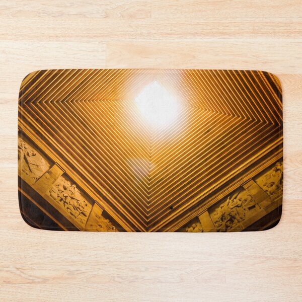 Item preview, The geometric square patterns looking up from inside The Melbourne shrine of remembrance designed and sold by James-Cole.
