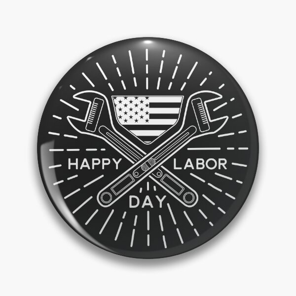 Item preview, Monoline Happy Labor Day Holiday  Minimalist designed and sold by AweSoMe Shirts.