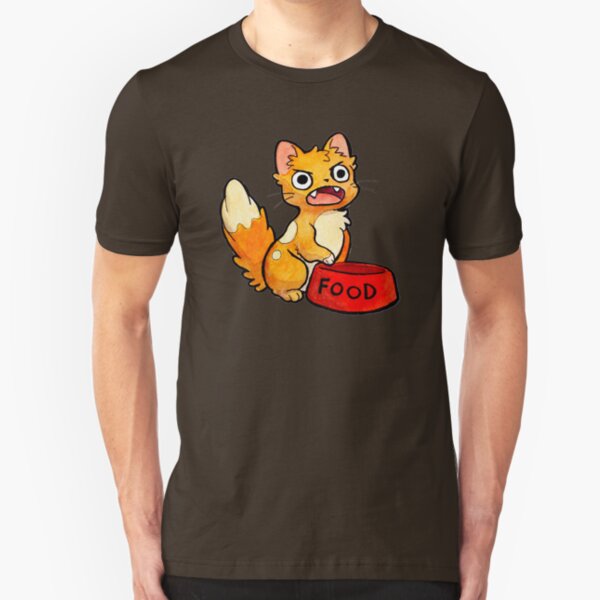 Kitty Needs Food Slim Fit T-Shirt