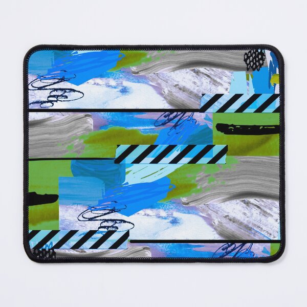 Item preview, Acrylic Stripped Taped Collage Patterned designed and sold by Designs By YL.