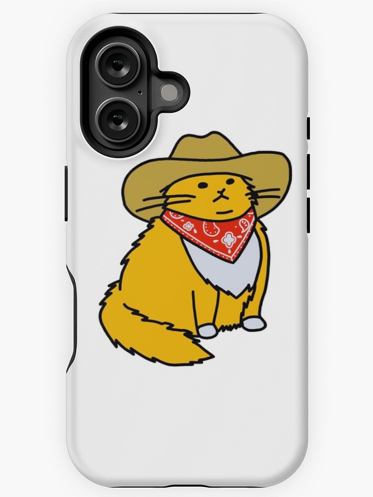 Imagen 1 de 4, Funda de iPhone con la obra Gato vaquero maullando, diseñada y vendida por mrek068.