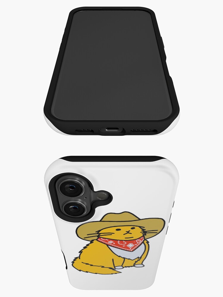 Imagen 3 de 4, Funda de iPhone con la obra Gato vaquero maullando, diseñada y vendida por mrek068.