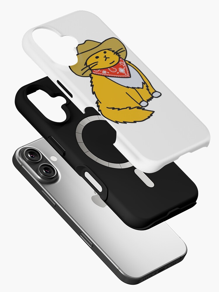 Imagen 2 de 4, Funda de iPhone con la obra Gato vaquero maullando, diseñada y vendida por mrek068.