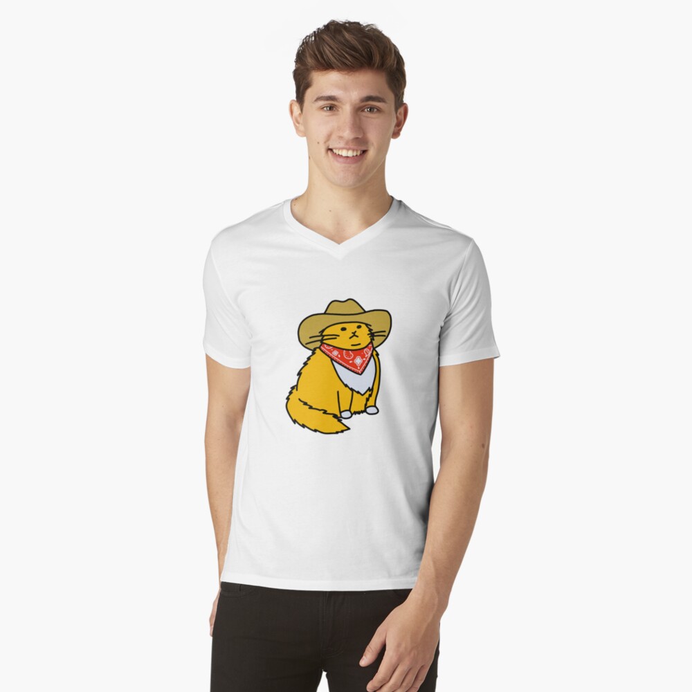 Vista previa del artículo con la obra «Camiseta de cuello en V», diseñado y vendido por mrek068.