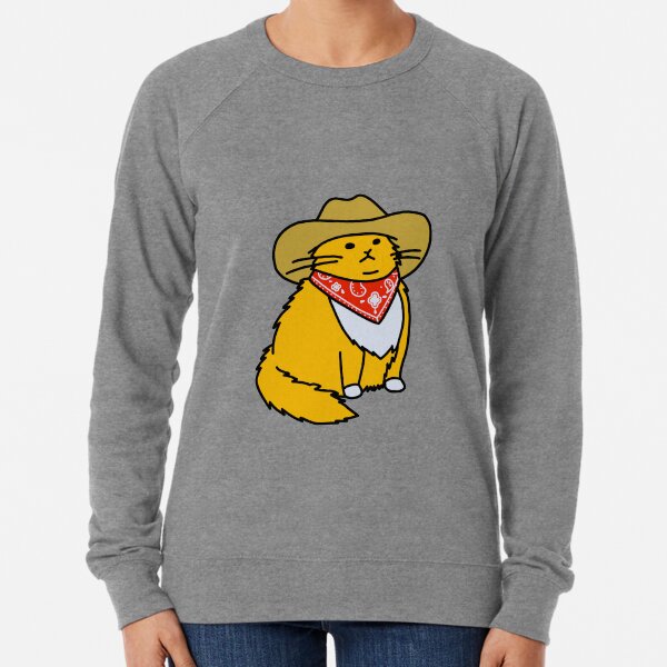 Meowdy Cowboy Cat Lightweight Sweatshirt