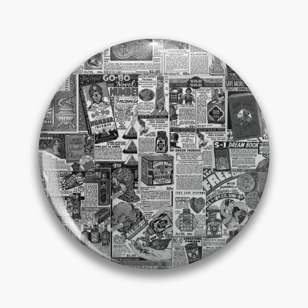 Item preview, Vintage Hoodoo Advertisement Collage - Black And White - It's just more punk designed and sold by Blackvladimir.