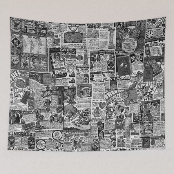 Item preview, Vintage Hoodoo Advertisement Collage - Black And White - It's just more punk designed and sold by Blackvladimir.