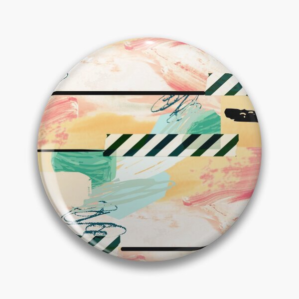 Item preview, Acrylic Stripped Taped Collage Patterned designed and sold by Designs By YL.