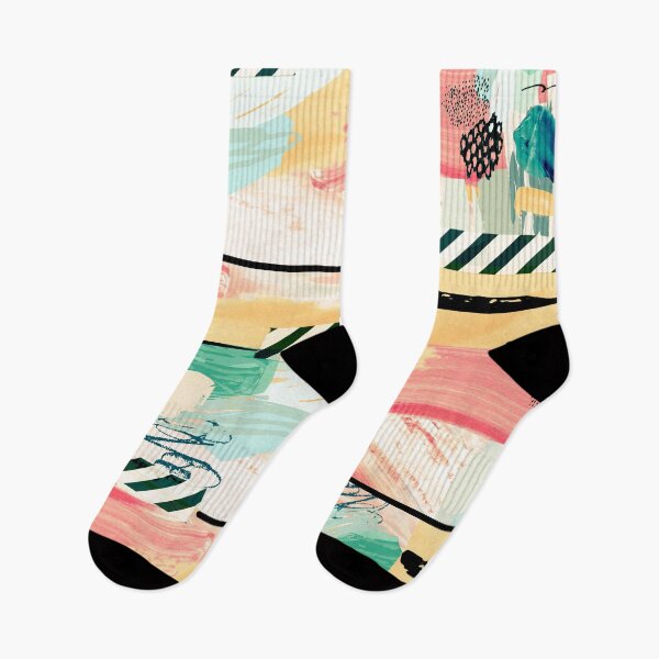 Item preview, Acrylic Stripped Taped Collage Patterned designed and sold by Designs By YL.