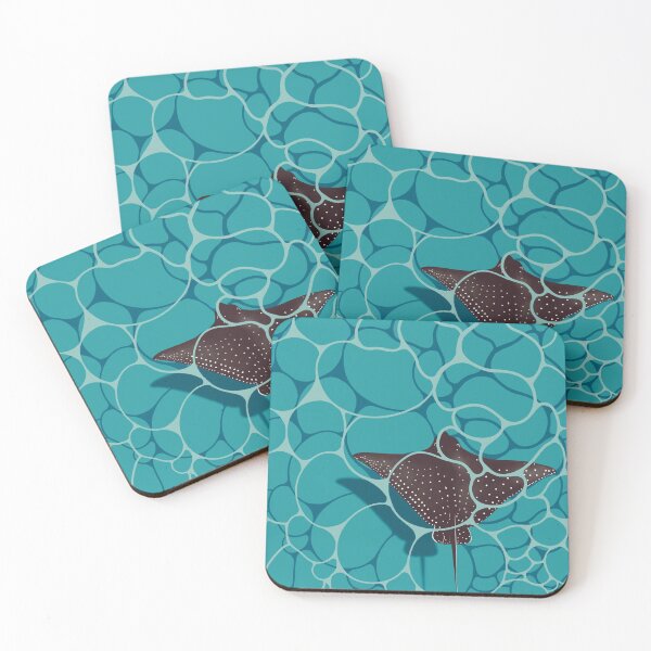 Item preview, Manta ray in blue water designed and sold by Old Friends.