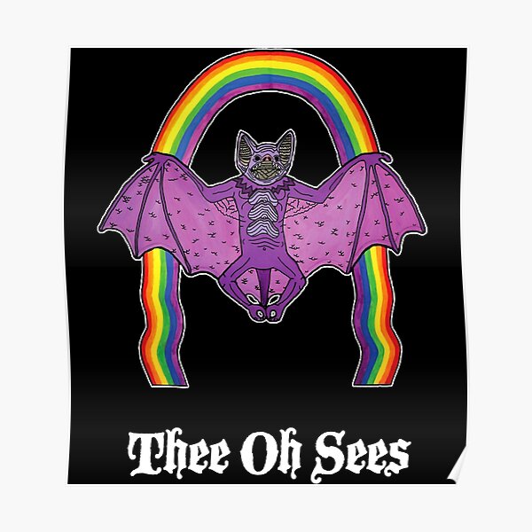 Thee Oh Sees Help Bat Poster By Theavianagenda Redbubble