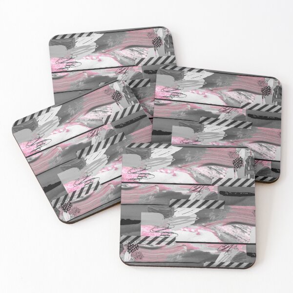 Item preview, Acrylic Stripped Taped Collage Patterned designed and sold by Designs By YL.