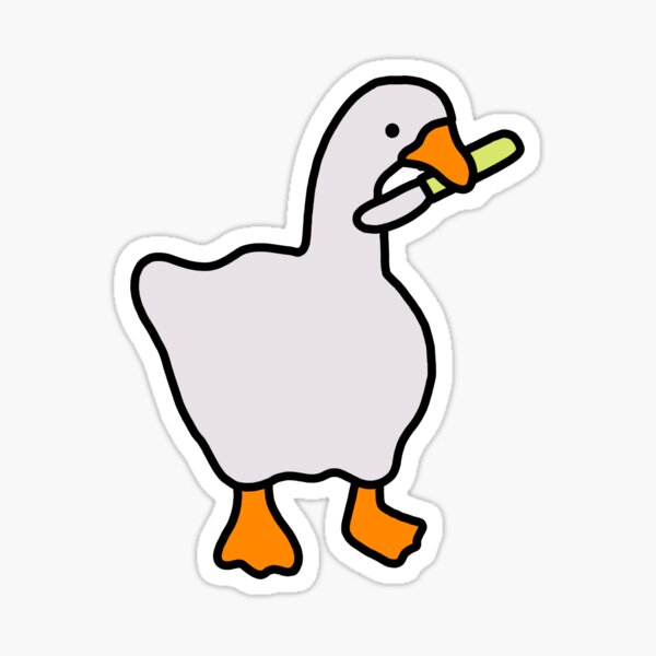 Goose With Knife Stickers for Sale, Free US Shipping