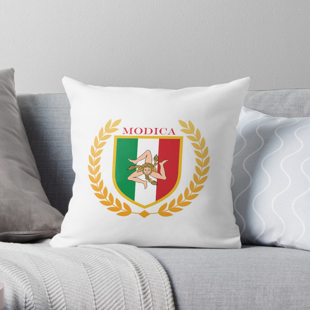 Modica Sicily Italy Throw Pillow