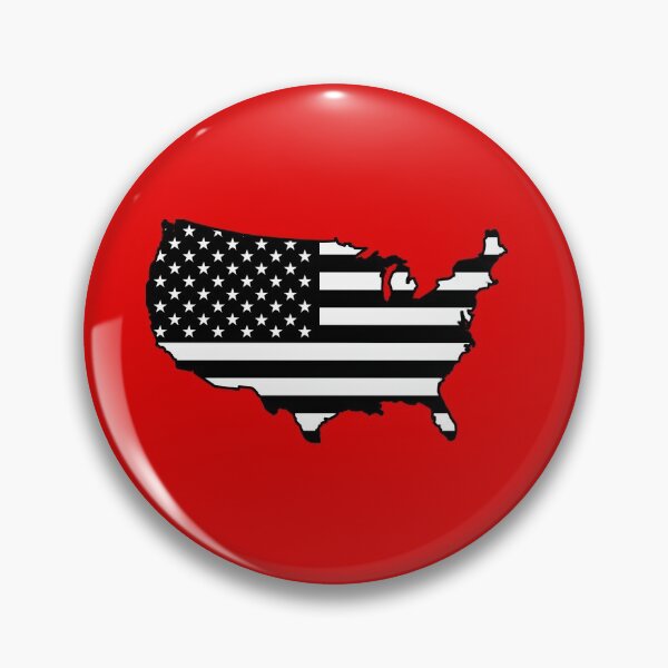 Artikelvorschau, Amerikanische Länderflagge Schwarz und Weiß entworfen und verkauft von TheOriginalGF.
