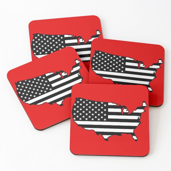 Item preview, American Country Flag Black and White designed and sold by TheOriginalGF.