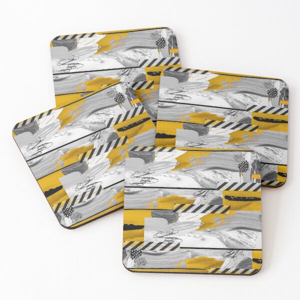 Item preview, Acrylic Stripped Taped Collage Patterned designed and sold by Designs By YL.