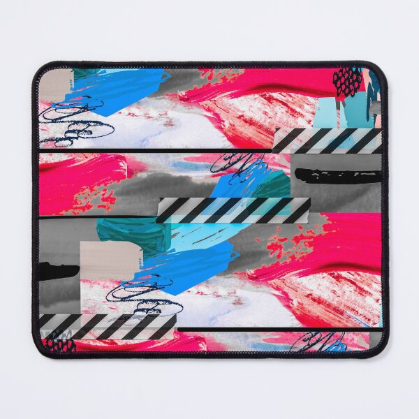 Item preview, Acrylic Stripped Taped Collage Patterned designed and sold by Designs By YL.