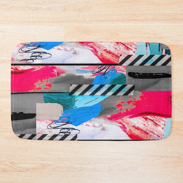 Item preview, Acrylic Stripped Taped Collage Patterned designed and sold by Designs By YL.