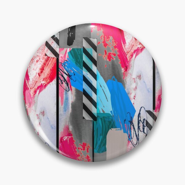Item preview, Acrylic Stripped Taped Collage Patterned designed and sold by Designs By YL.