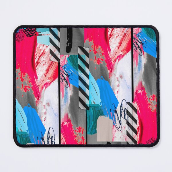 Item preview, Acrylic Stripped Taped Collage Patterned designed and sold by Designs By YL.