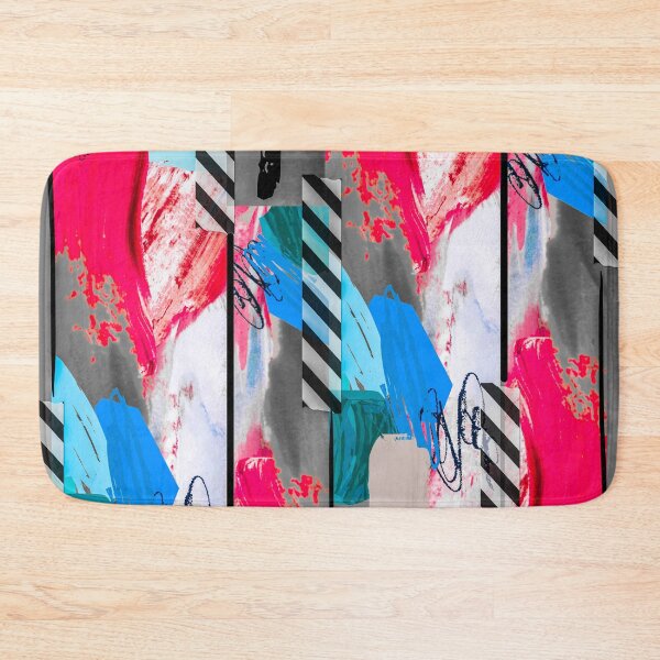 Item preview, Acrylic Stripped Taped Collage Patterned designed and sold by Designs By YL.