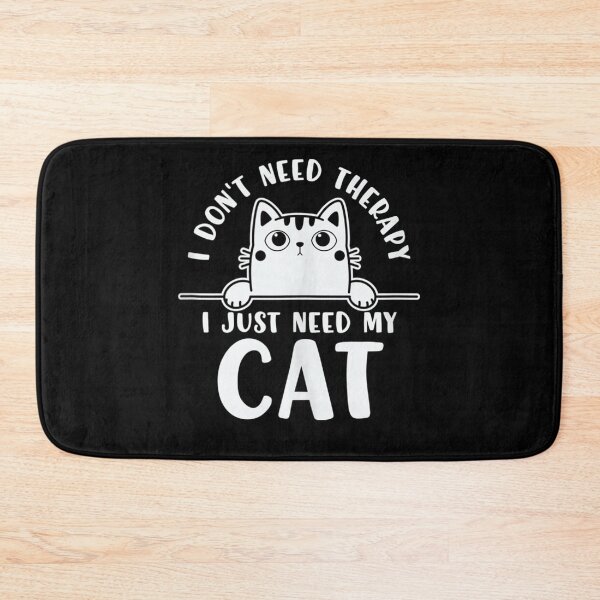 Item preview, I Don't Need Therapy I Just Need My Cat Funny Feline Lovers Tank Top designed and sold by FelixRiojas.