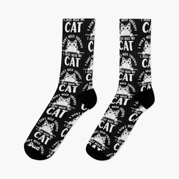 Item preview, I Don't Need Therapy I Just Need My Cat Funny Feline Lovers Tank Top designed and sold by FelixRiojas.