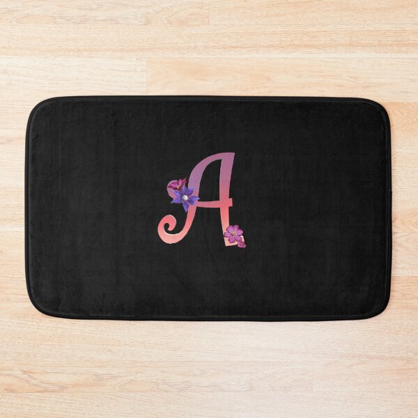 Item preview, Script letter A decorated with flowers designed and sold by AloraDawnEve.