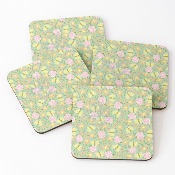 Item preview, Enjoy in the garden pink green designed and sold by MamaMiaomiao.