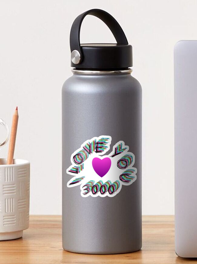 Thumbnail 1 of 3, Sticker, I Love You 3000 - 1 designed and sold by VkScript.