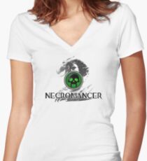 Necromancer - Guild Wars 2 Women's Fitted V-Neck T-Shirt