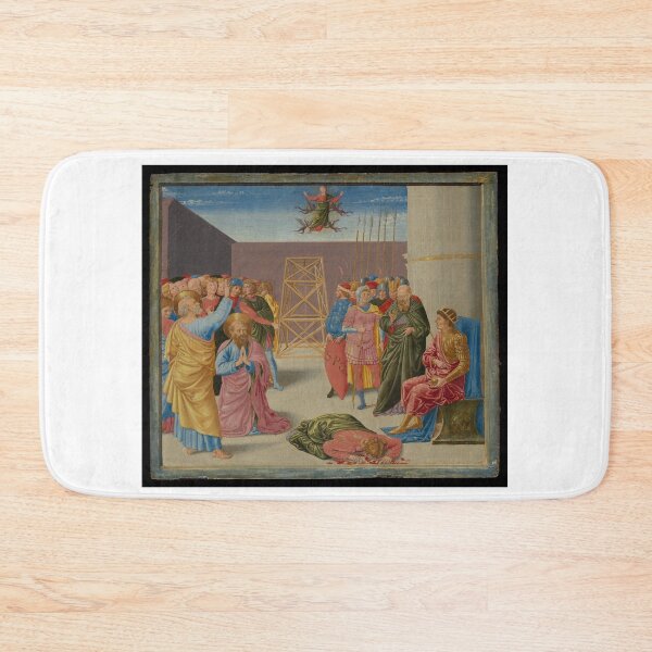 Item preview, Totila before Saint Benedict | Christian Artwork For Religious Holy People    designed and sold by LemonDemonzzz.