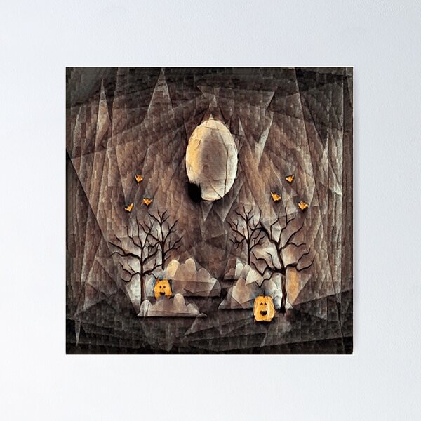 Item preview, Halloween Party Oil Painting designed and sold by funnyhalloween.