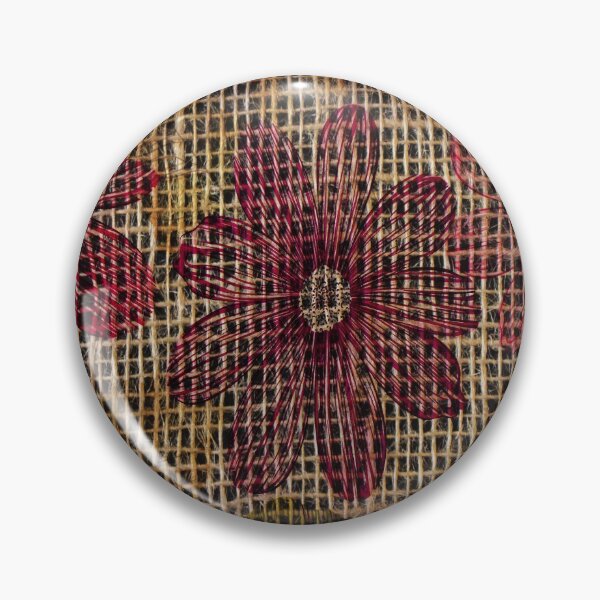 Item preview, Colorful Floral Pattern On Burlap Sack Net designed and sold by LashCreations.