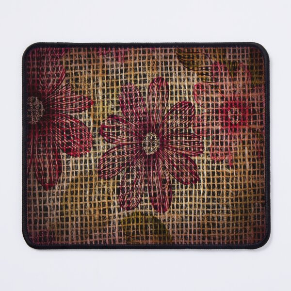 Item preview, Colorful Floral Pattern On Burlap Sack Net designed and sold by LashCreations.