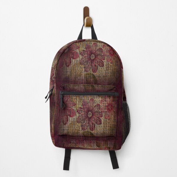Item preview, Colorful Floral Pattern On Burlap Sack Net designed and sold by LashCreations.