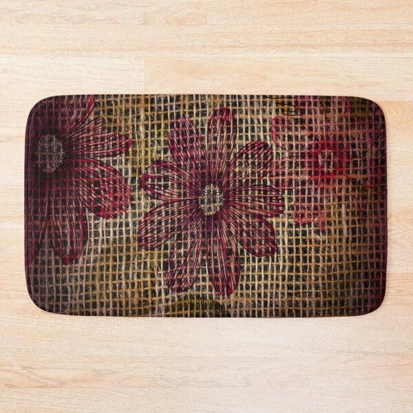 Item preview, Colorful Floral Pattern On Burlap Sack Net designed and sold by LashCreations.