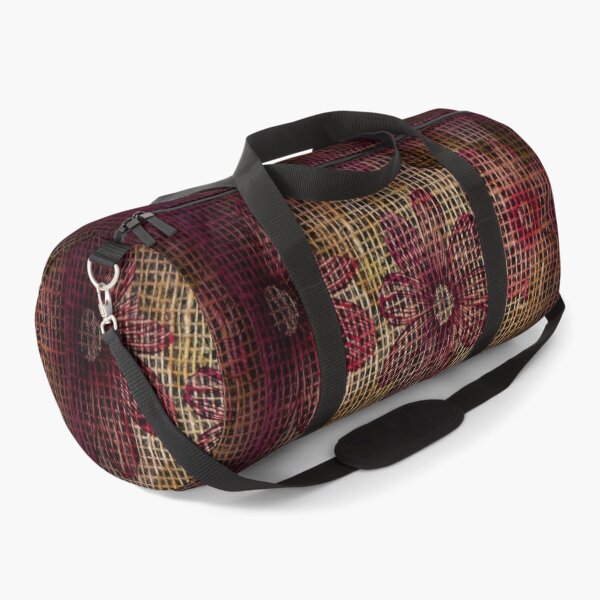 Item preview, Colorful Floral Pattern On Burlap Sack Net designed and sold by LashCreations.
