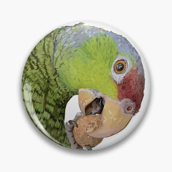 Item preview, lilac-crowned parrot designed and sold by obscurite.