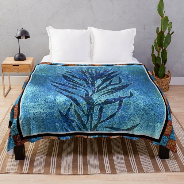 Item preview, Botanical cyanotype print framed designed and sold by Red Witch Art.