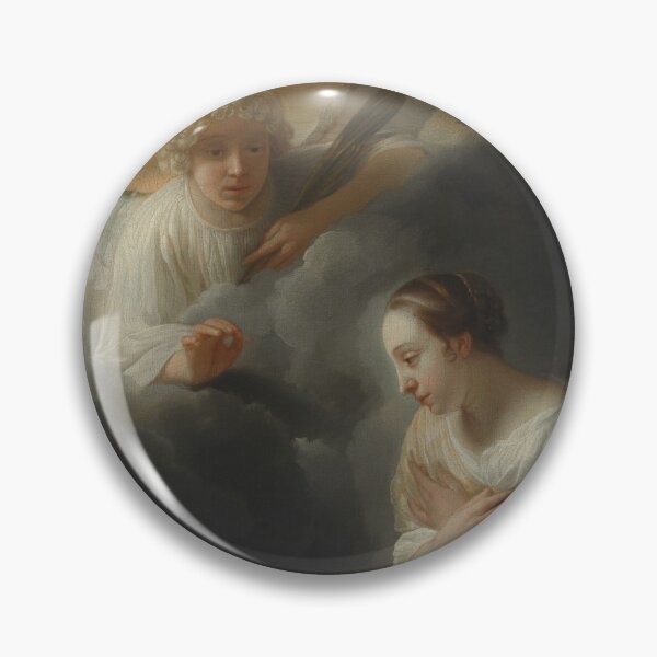 Item preview, Angel Of God Meeting Mary | Christian Artwork For Religious Holy People    designed and sold by LemonDemonzzz.
