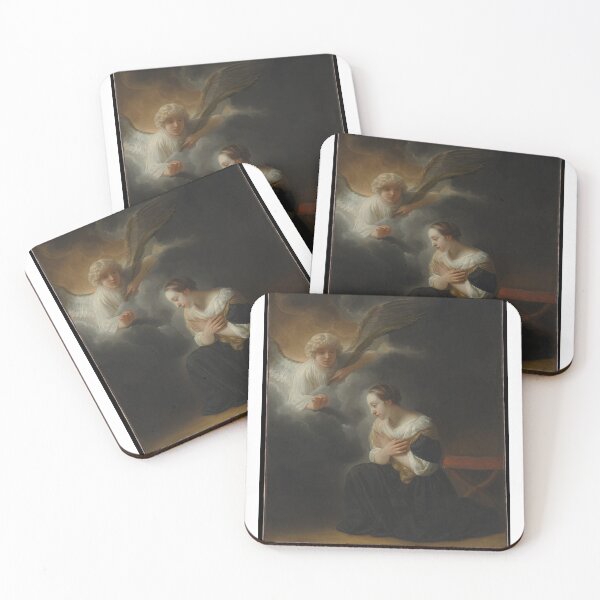 Item preview, Angel Of God Meeting Mary | Christian Artwork For Religious Holy People    designed and sold by LemonDemonzzz.