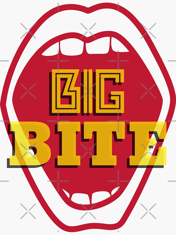 "Big BIte" Sticker for Sale by maxartlvl Redbubble