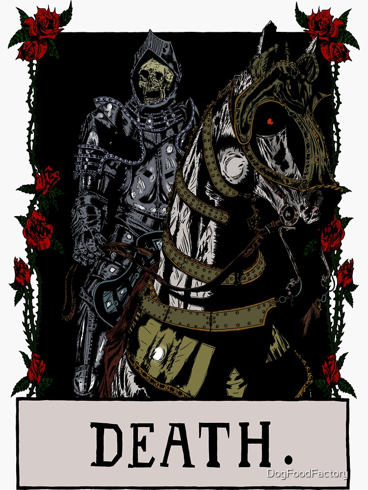 13 DEATH Tarot Card Stickers, Grim Reaper Stickers [SALE]