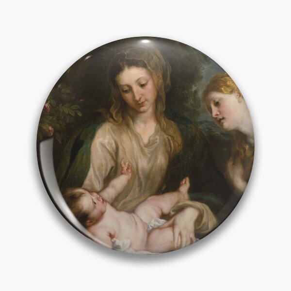Item preview,  Angel Of God Meeting Mary And Baby Jesus | Christian Artwork For Religious Holy People    designed and sold by LemonDemonzzz.