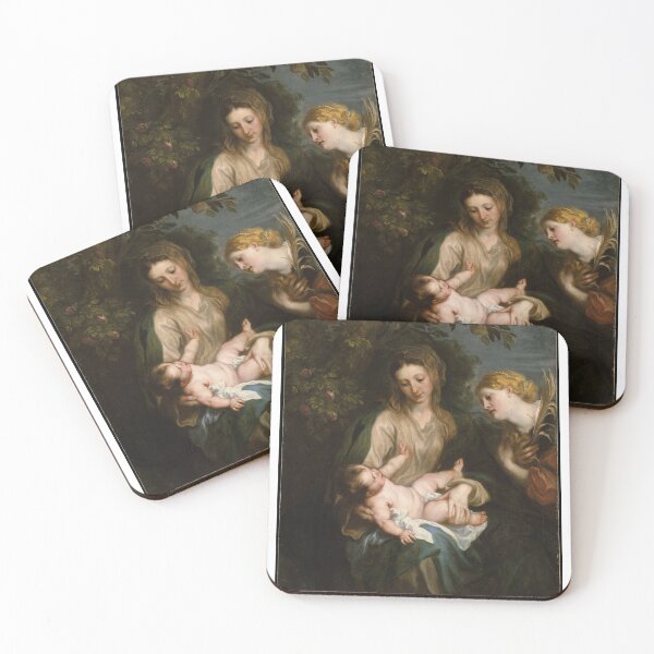 Item preview,  Angel Of God Meeting Mary And Baby Jesus | Christian Artwork For Religious Holy People    designed and sold by LemonDemonzzz.