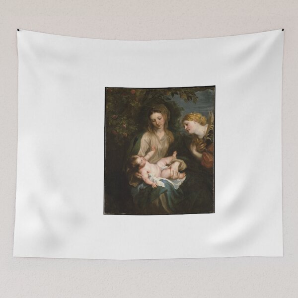 Item preview,  Angel Of God Meeting Mary And Baby Jesus | Christian Artwork For Religious Holy People    designed and sold by LemonDemonzzz.