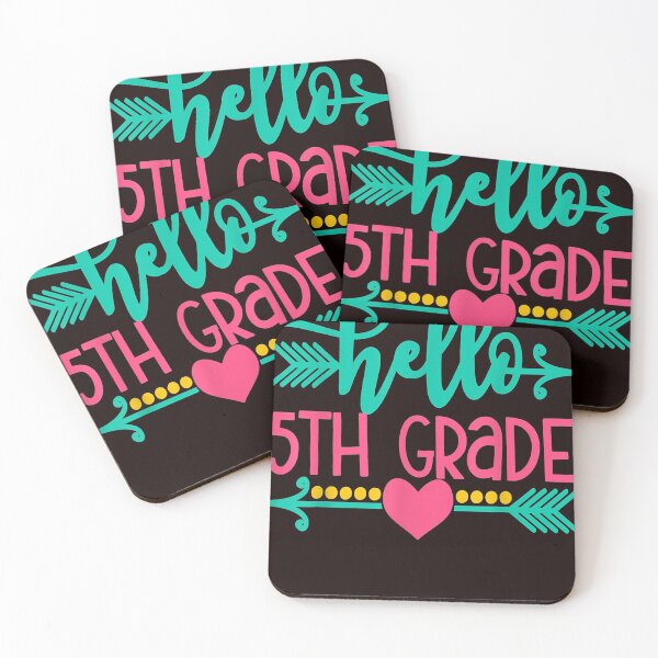 Item preview, Hello 5th Grade Girls Back To School Gift Cute Heart Arrow designed and sold by larsonrefugio.