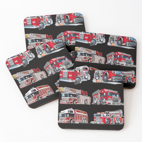 Item preview, Types of Fire Truck Boy Toddler Kids Firefighter Xmas designed and sold by brewerpowers.